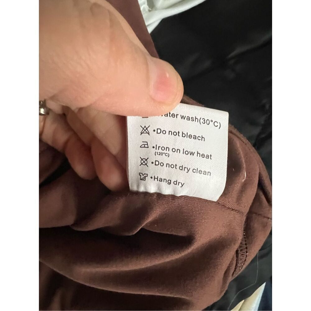 Reoria brown high neck cropped tank S - Picture 4 of 4